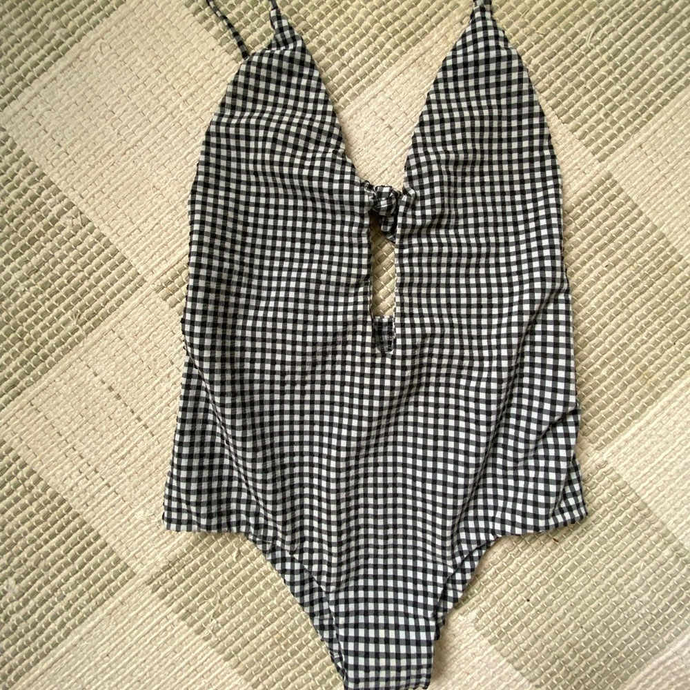 Aila blue one piece bikini.